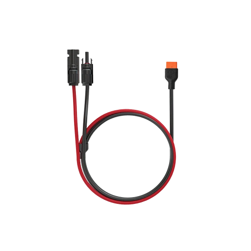 ZERO BREEZE solar panel charging cable with MC4 connectors for powering the the battery via solar energy.