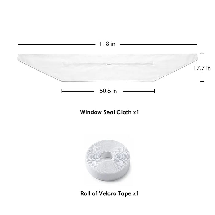 Zero Breeze Universal Window Seal Cloth for Portable Air Conditioners