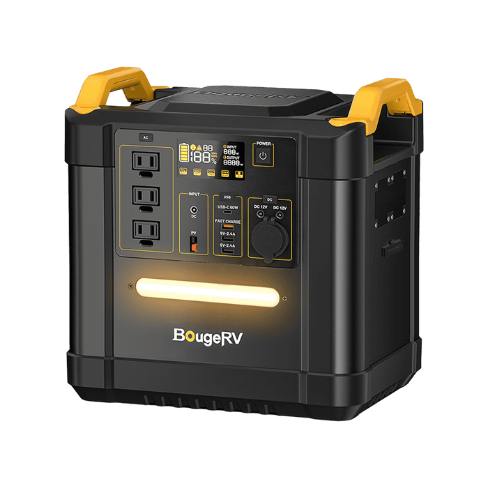 BougeRV FORT 1500 1456Wh LiFePO4 Portable Power Station