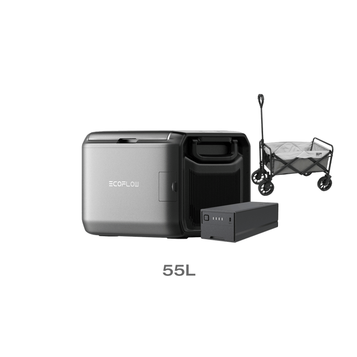 EcoFlow GLACIER Classic Portable Fridge Freezer - 55L / With Plug-in Battery