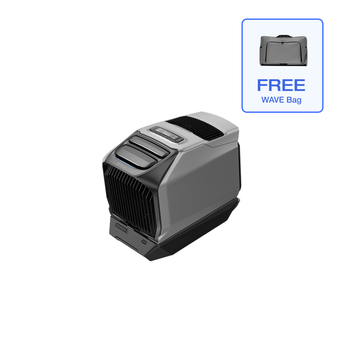 EcoFlow WAVE 3 Portable Air Conditioner with Heater - WAVE 3 + Add-on Battery
